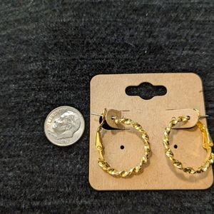 Gold hoop earrings
